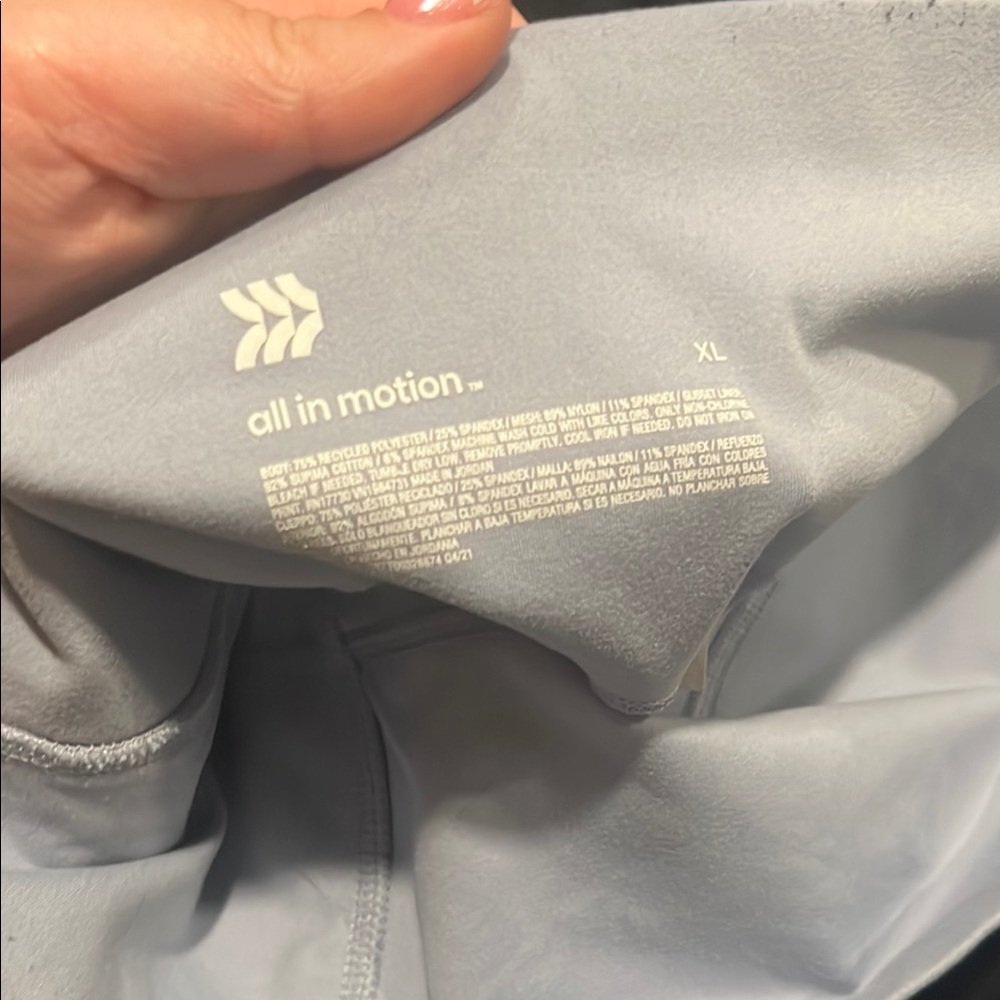 B26 All in Motion Light Blue Leggings - Picture 2 of 5